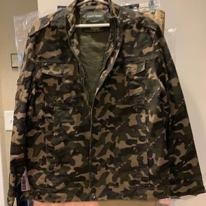 Camouflage jacket Black and Tan extra large Charlie Spang